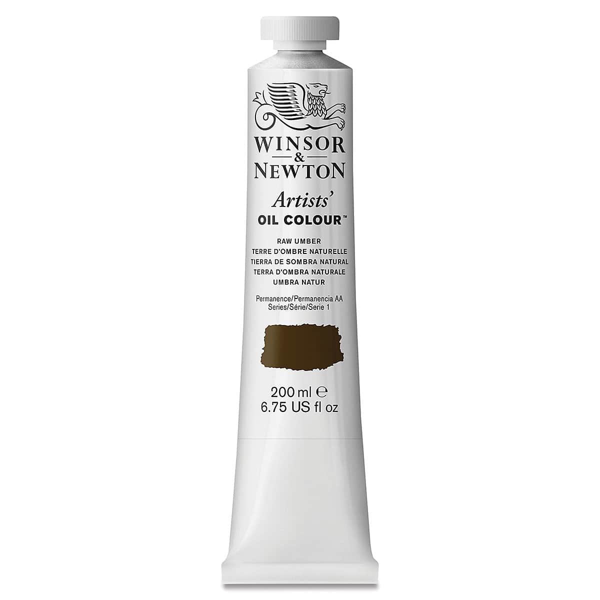 Winsor & Newton Artists' Oil Color - Raw Umber, 200 ml tube