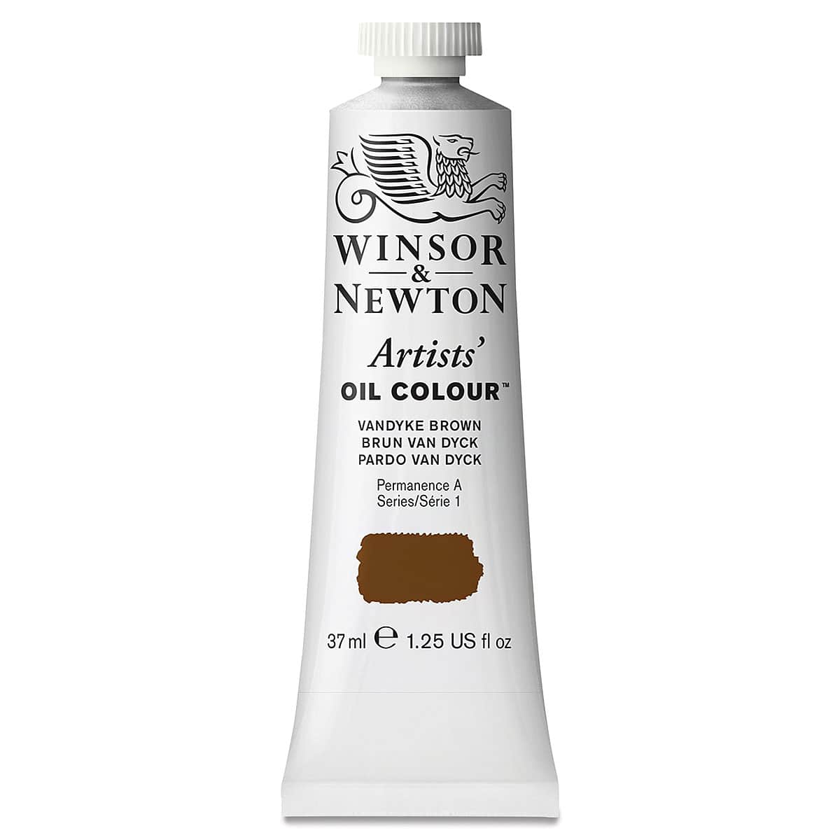 Winsor & Newton Artists' Oil Color - Van Dyke Brown, 37 ml tube