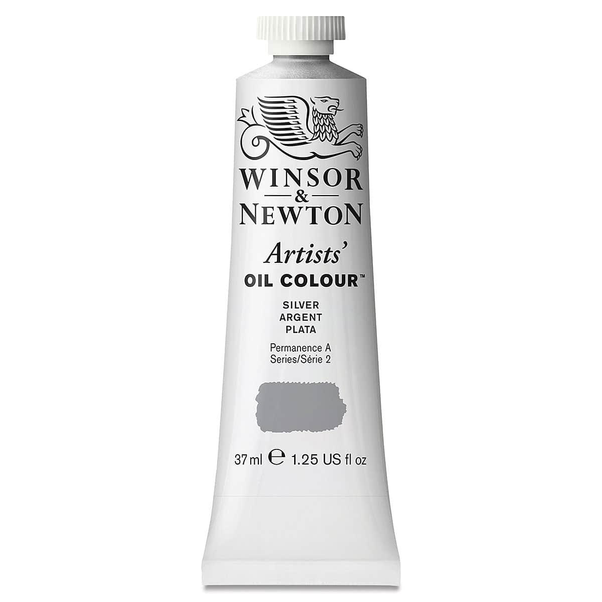 Winsor & Newton Artists' Oil Color - Silver, 37 ml tube