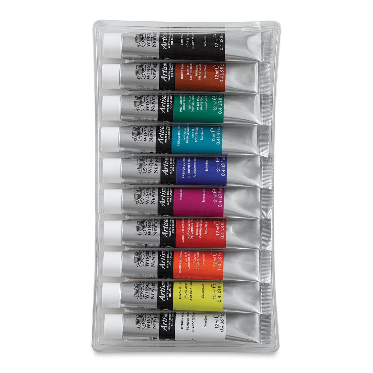 Winsor & Newton Artisan Water Mixable Oil Paint - Set of 10, Assorted Colors, 12 ml, Tubes (Tubes in tray) Winsor & Newton Artisan Water Mixable Oil Paint - Set of 10, Assorted Colors, 12 ml, Tubes (Tubes in tray)
