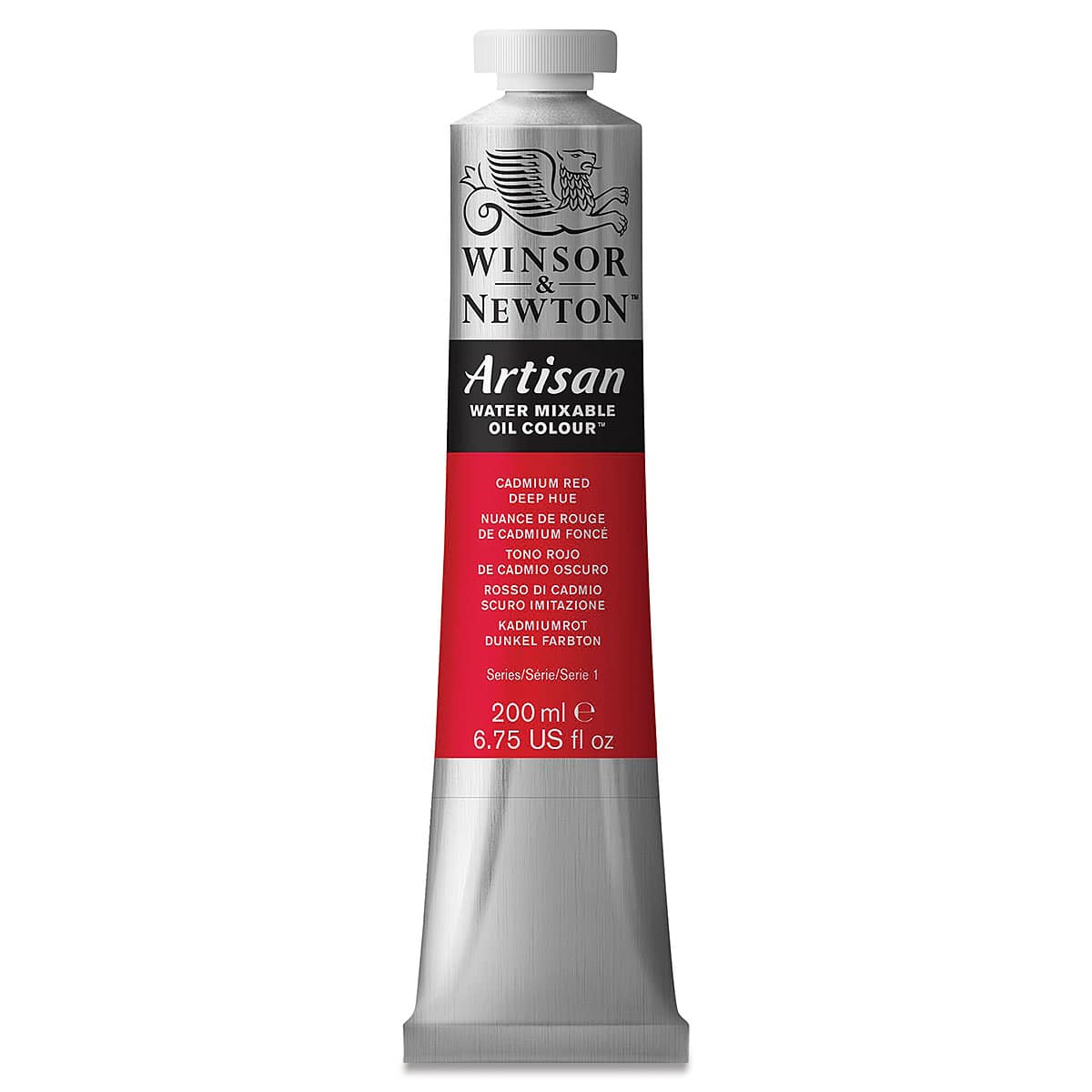 Winsor & Newton Artisan Water Mixable Oil Paint - Cadmium Red Deep Hue, 200 ml tube Winsor & Newton Artisan Water Mixable Oil Paint - Cadmium Red Deep Hue, 200 ml tube
