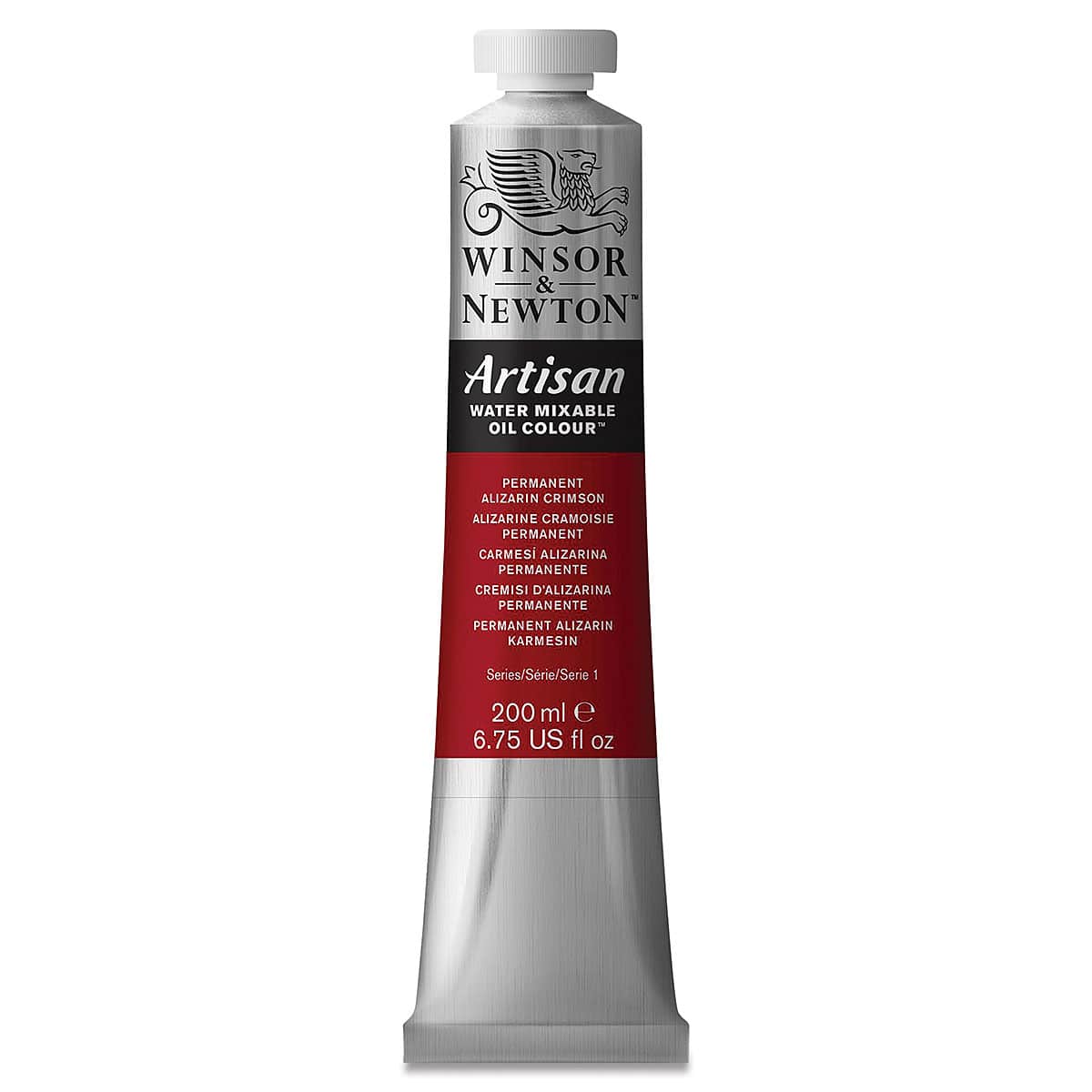 Winsor & Newton Artisan Water Mixable Oil Paint - Permanent Alizarin Crimson, 200 ml tube