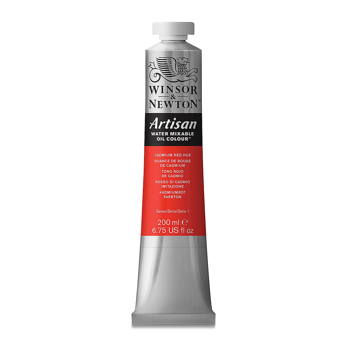 Winsor & Newton Artisan Water Mixable Oil Paint - Cadmium Red Hue, 200 ml tube