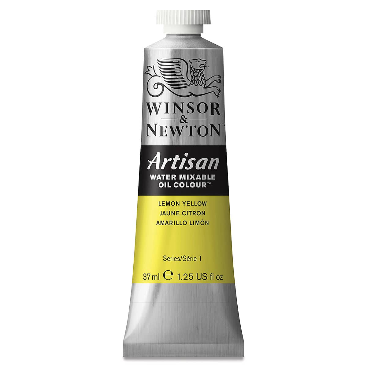 Winsor & Newton Artisan Water Mixable Oil Paint - Lemon Yellow, 37 ml tube