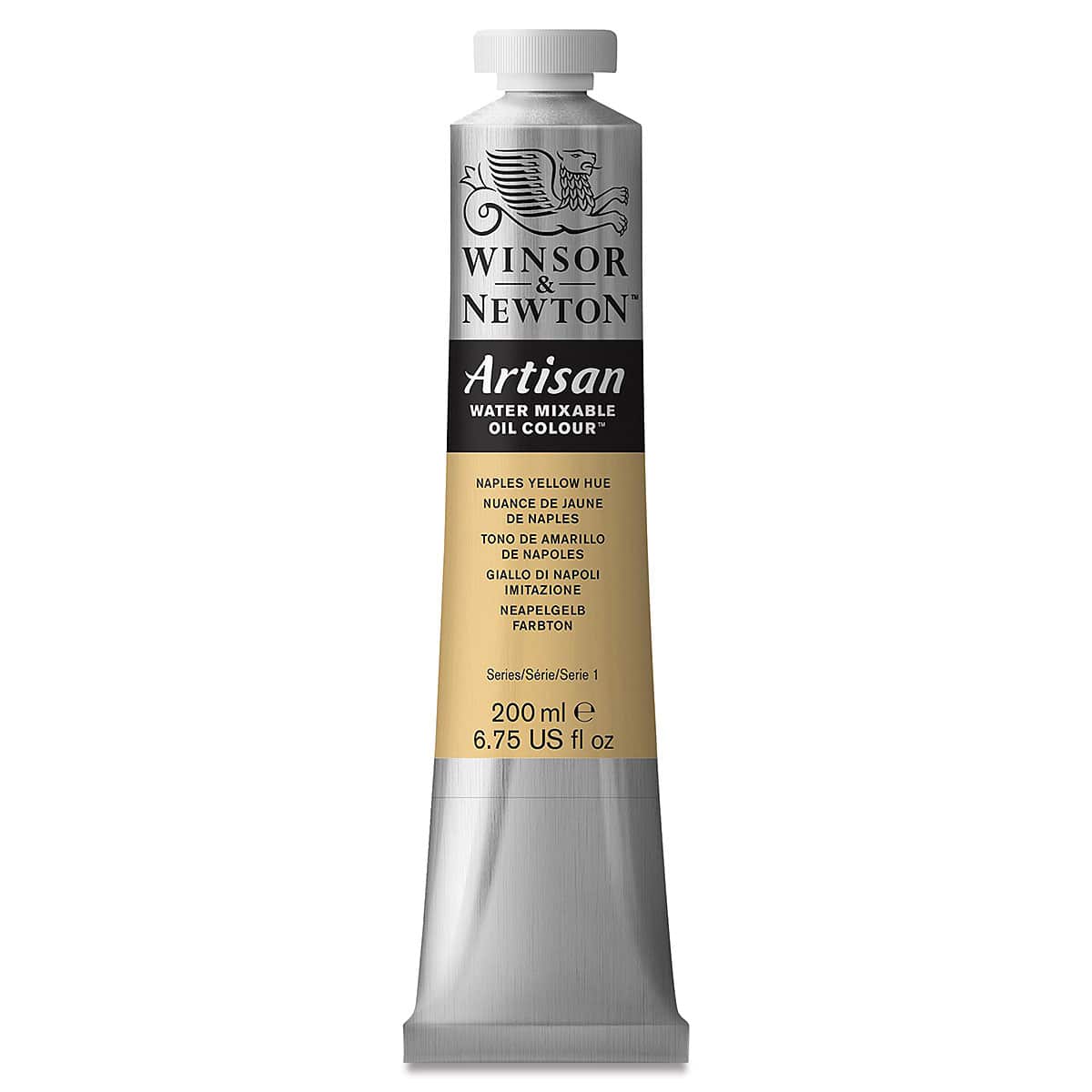 Winsor & Newton Artisan Water Mixable Oil Paint - Naples Yellow Hue, 200 ml tube