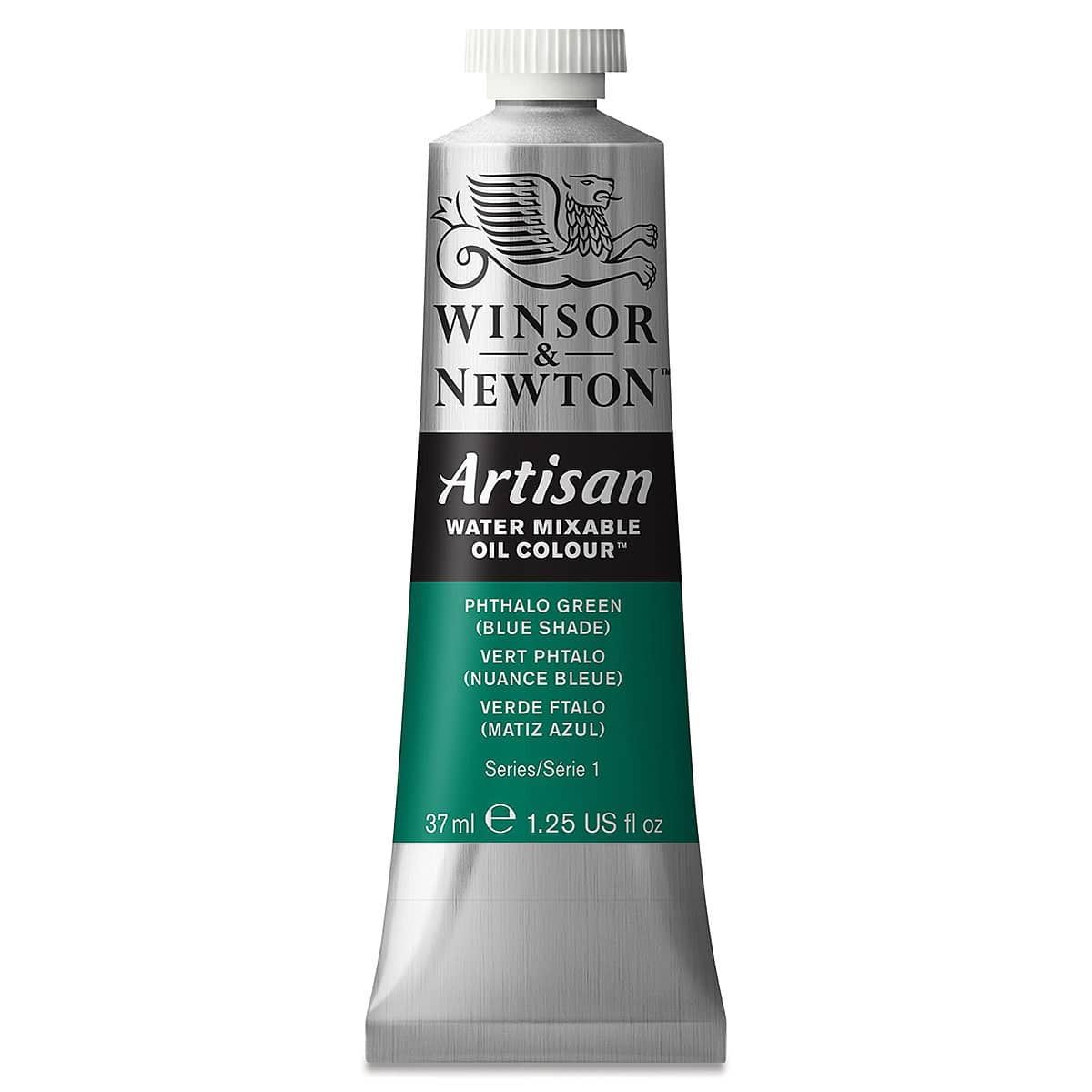 Winsor & Newton Artisan Water Mixable Oil Paint - Phthalo Green (Blue Shade), 37 ml tube
