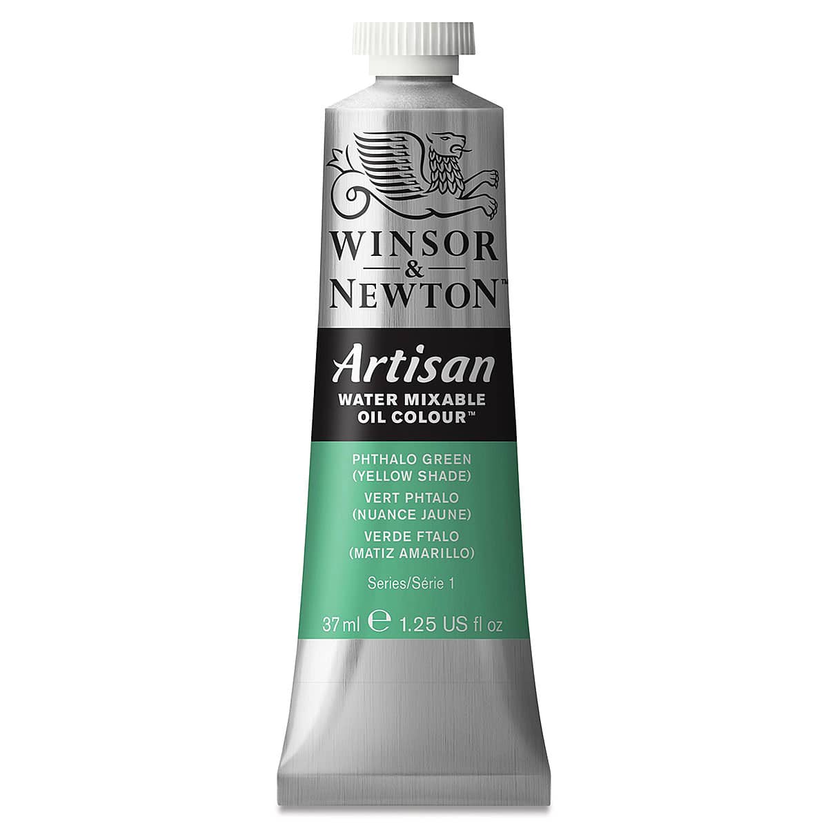Winsor & Newton Artisan Water Mixable Oil Paint - Phthalo Green (Yellow Shade), 37 ml tube