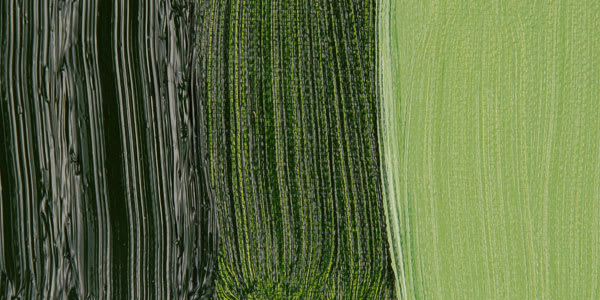 Winsor & Newton Artisan Water Mixable Oil Paint - Permanent Sap Green swatch