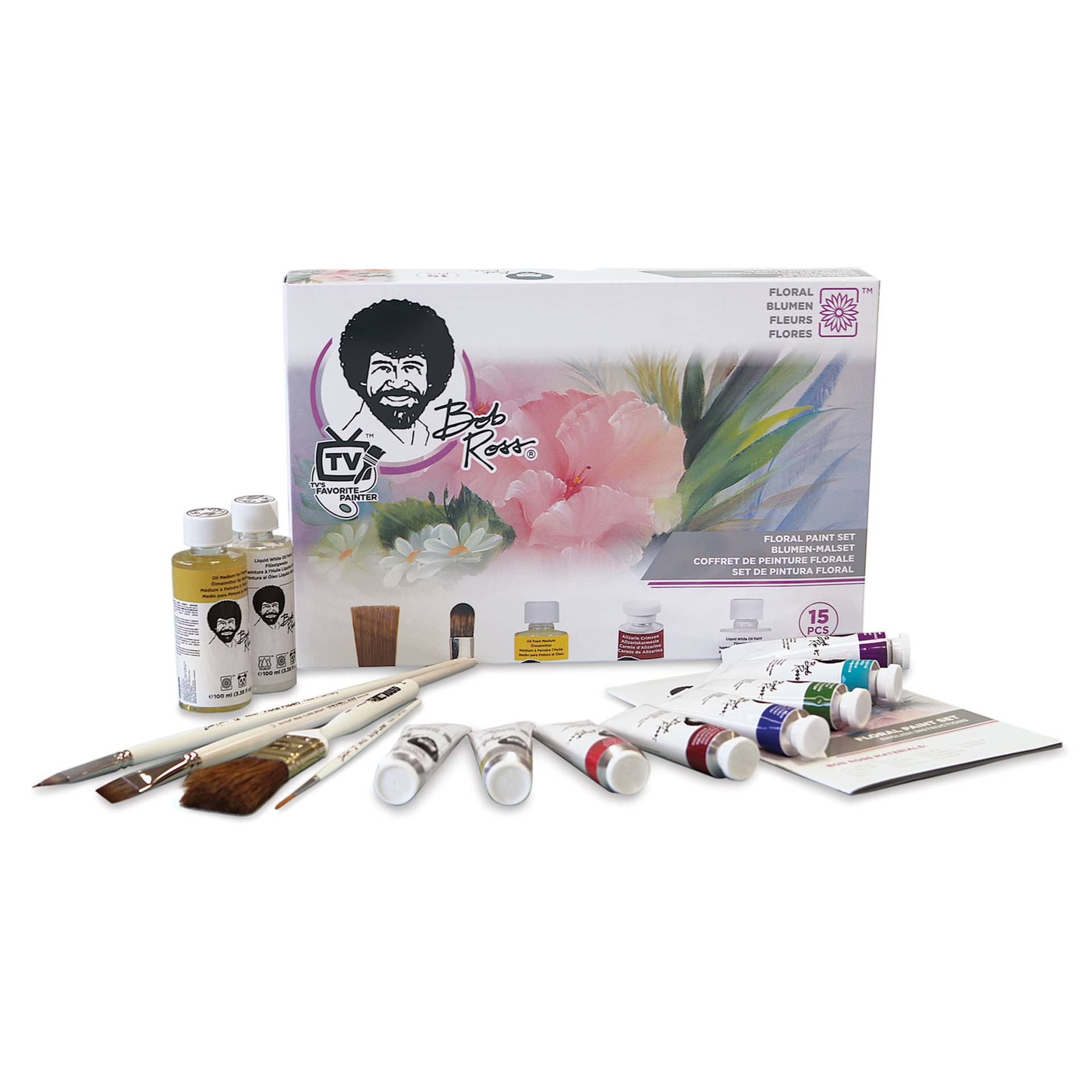 Bob Ross Soft Oil Colors - Floral, Set of 8, Assorted Colors Bob Ross Soft Oil Colors - Floral, Set of 8, Assorted Colors