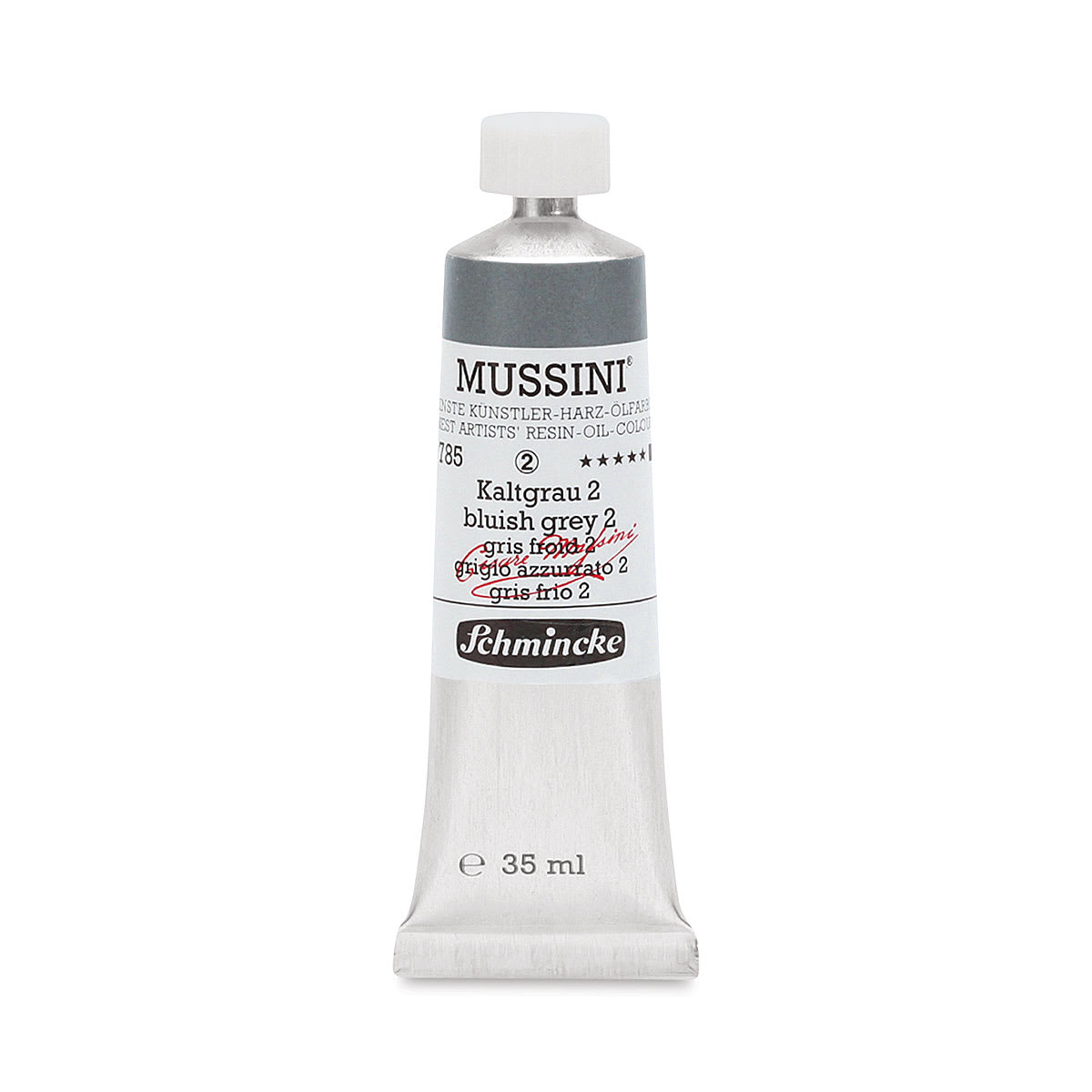 Schmincke Mussini Oil Color - Bluish Gray 2, 35 ml tube Schmincke Mussini Oil Color - Bluish Gray 2, 35 ml tube