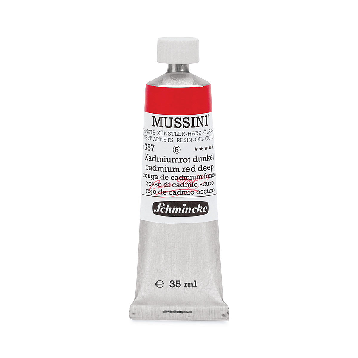 Schmincke Mussini Oil Color - Cadmium Red Deep, 35 ml tube