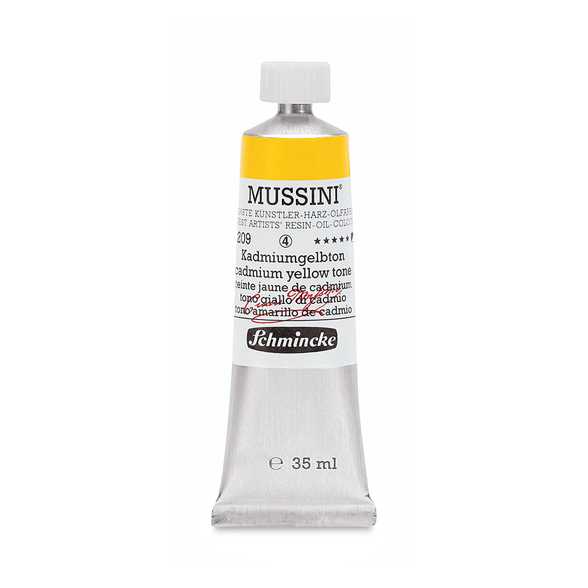 Schmincke Mussini Oil Color - Transparent, Cadmium Yellow Tone, 35 ml tube