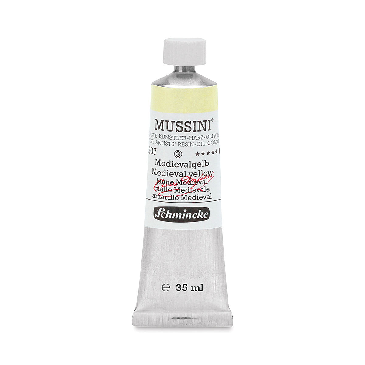 Schmincke Mussini Oil Color - Transparent, Medieval Yellow, 35 ml tube