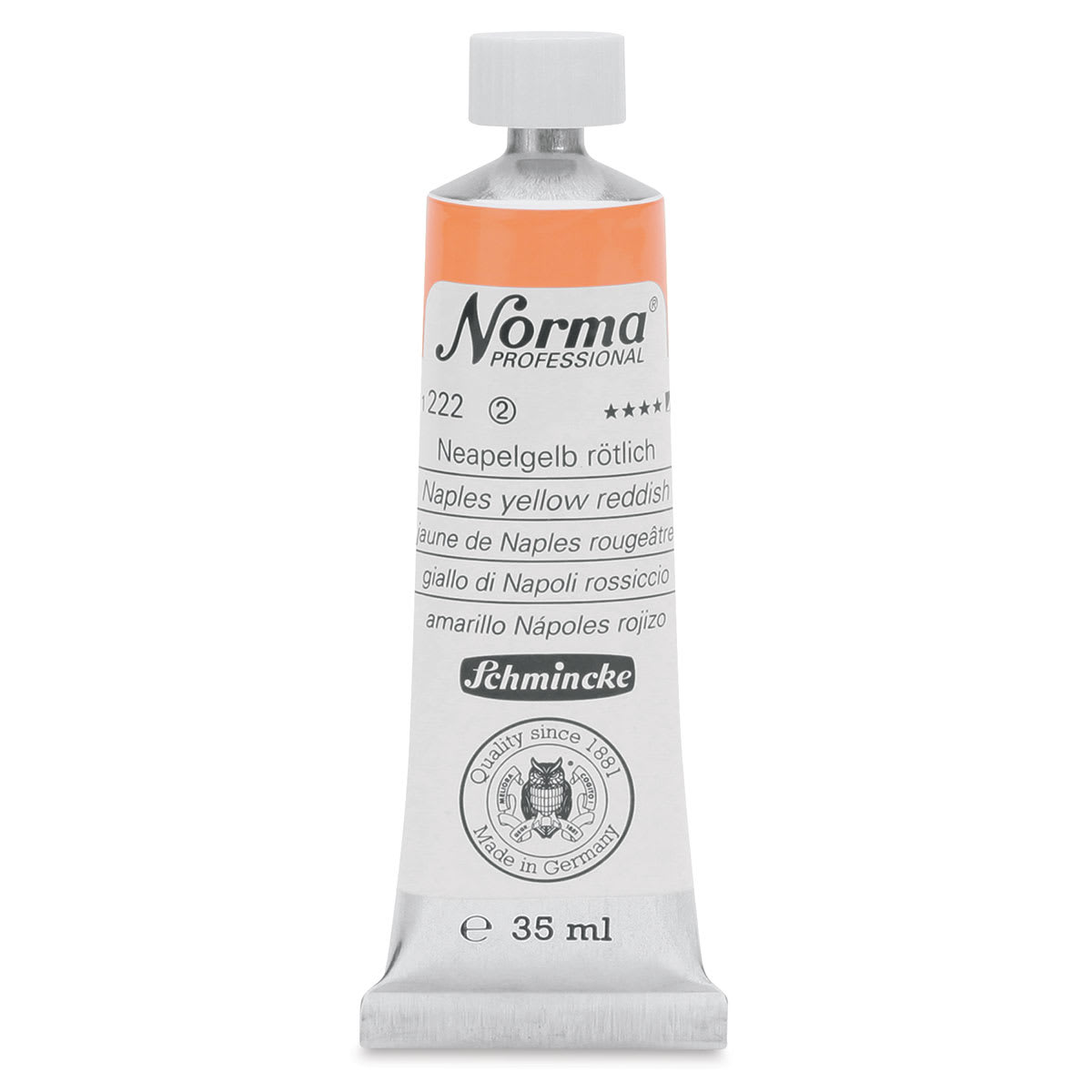 Schmincke Norma Professional Oil Paint - Naples Yellow Reddish, 35 ml, Tube