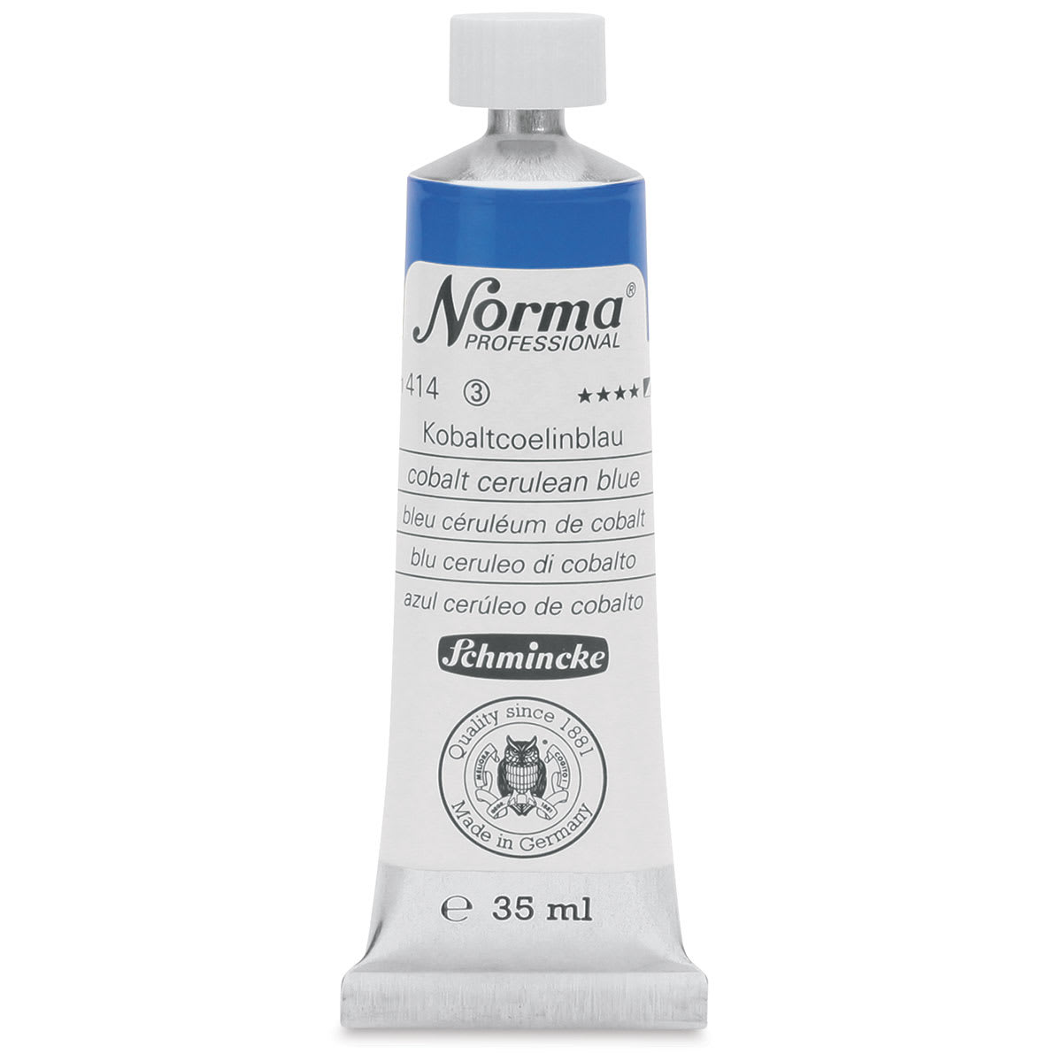 Schmincke Norma Professional Oil Paint - Cobalt Cerulean Blue, 35 ml, Tube