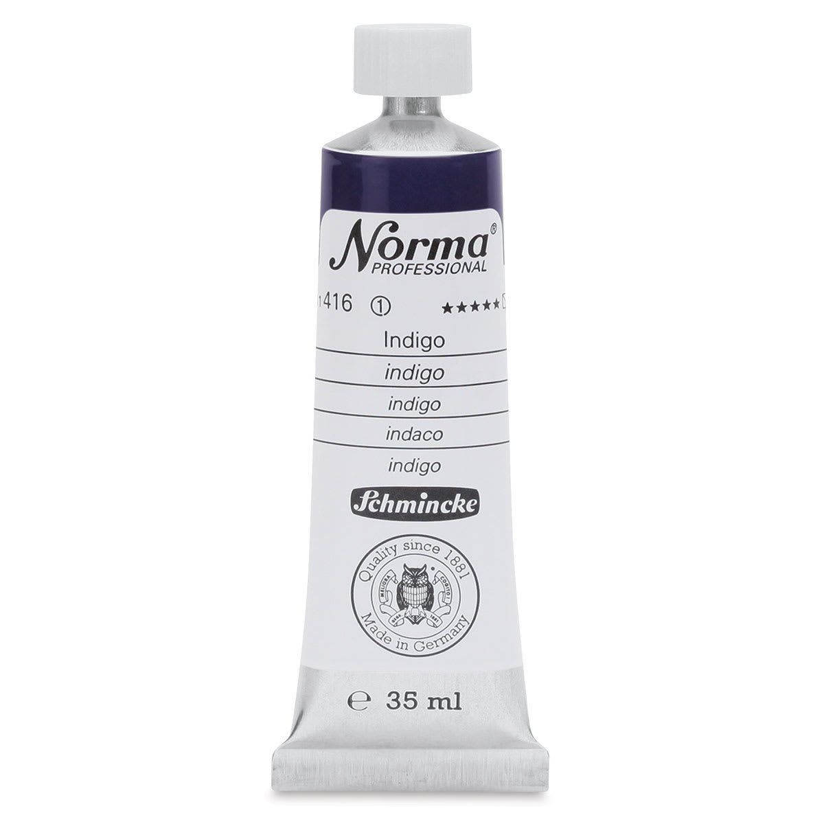 Schmincke Norma Professional Oil Paint - Indigo, 35 ml, Tube