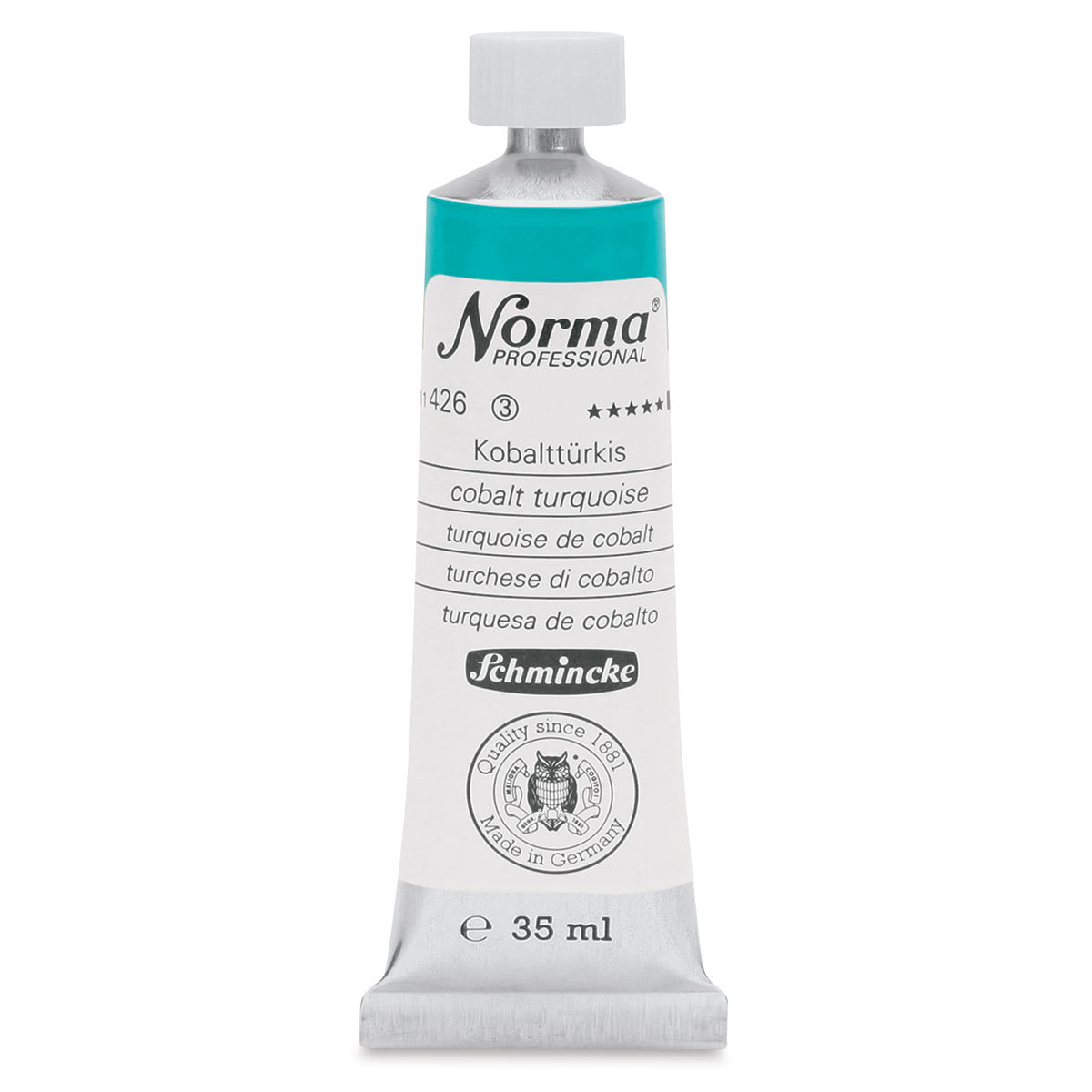 Schmincke Norma Professional Oil Paint - Cobalt Turquoise, 35 ml, Tube