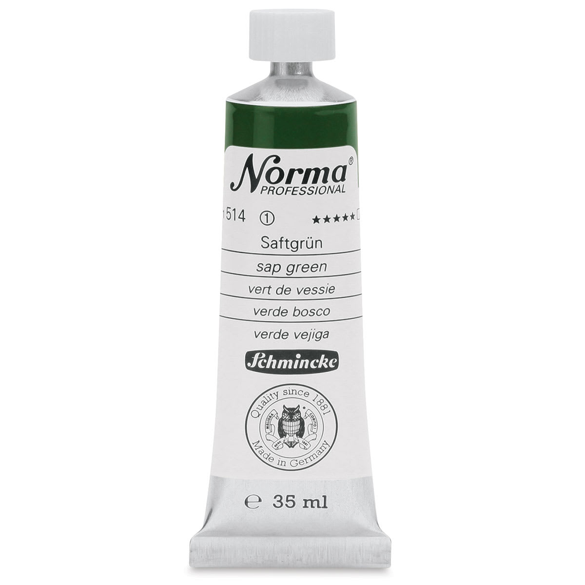 Schmincke Norma Professional Oil Paint - Sap Green, 35 ml, Tube