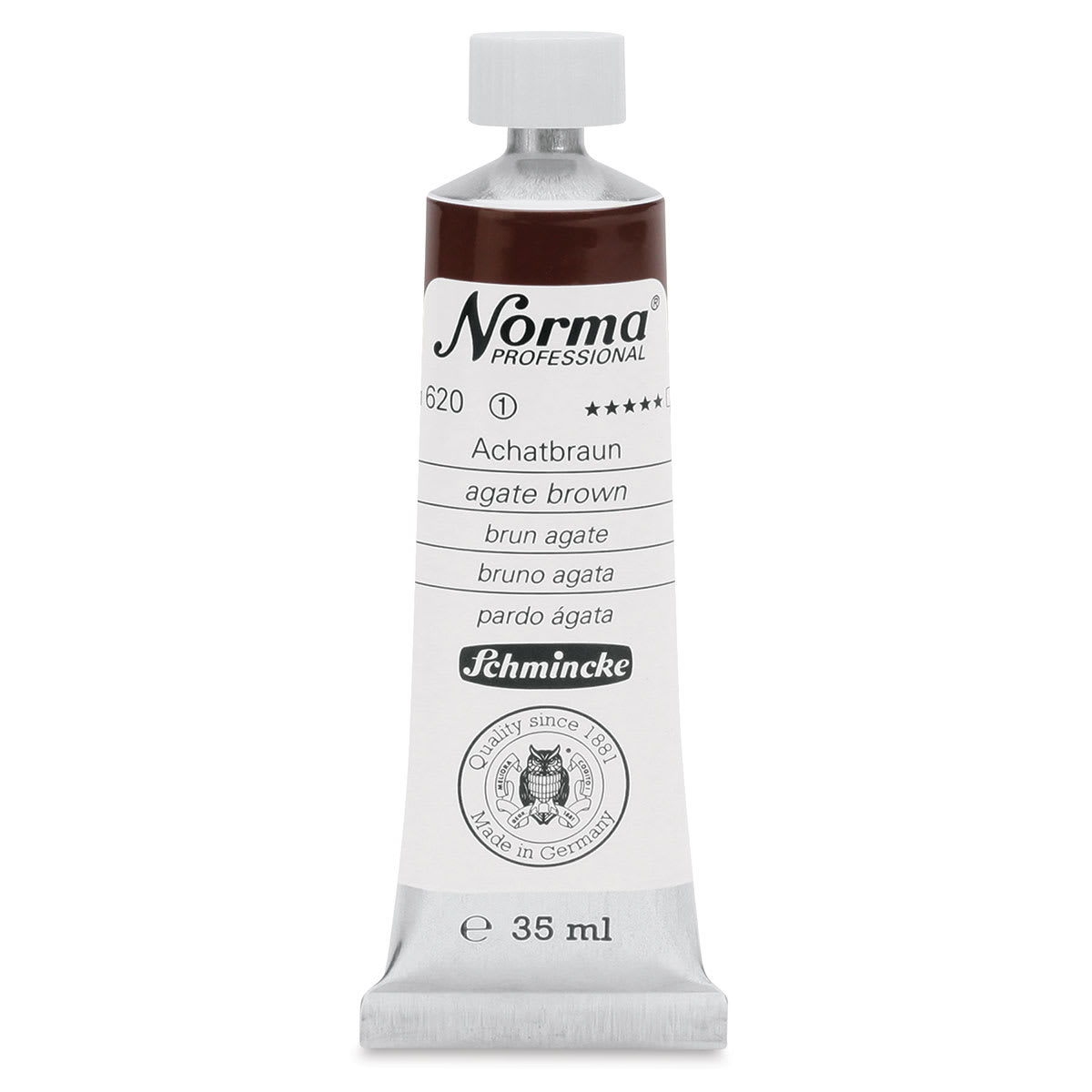 Schmincke Norma Professional Oil Paint - Agate Brown, 35 ml, Tube