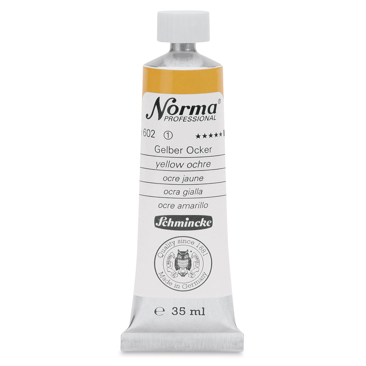 Schmincke Norma Professional Oil Paint - Yellow Ochre, 35 ml, Tube