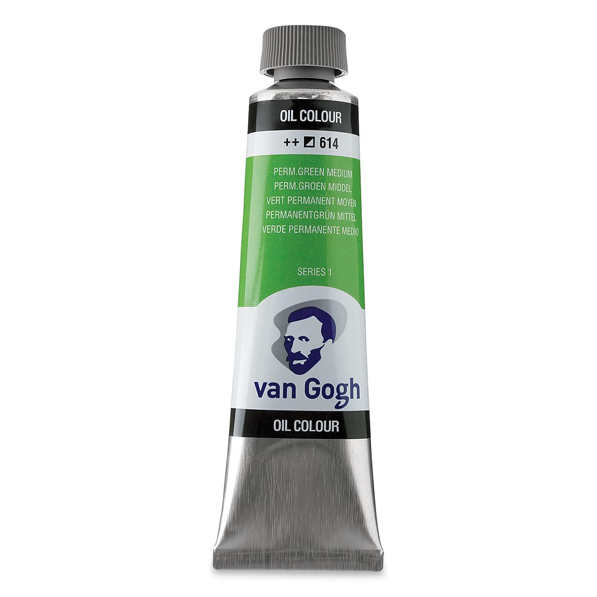 Van Gogh Oil Paint - Permanent Green Medium, 40 ml tube