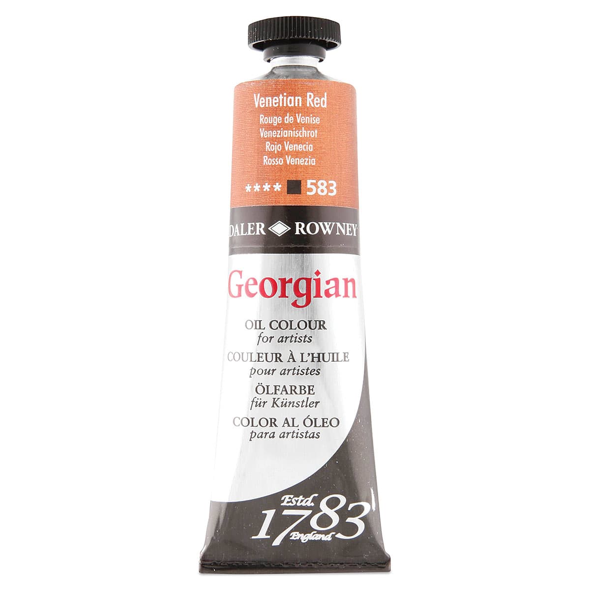 Daler-Rowney Georgian Oil Color - Venetian Red, 38 ml tube
