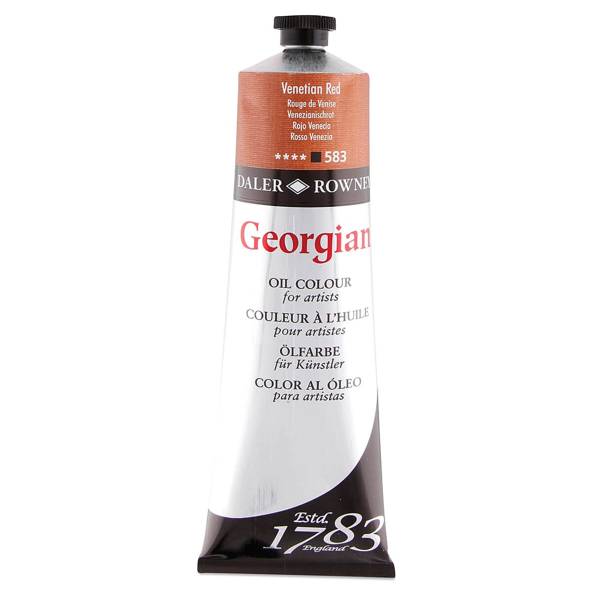 Daler-Rowney Georgian Oil Color - Venetian Red, 225 ml tube