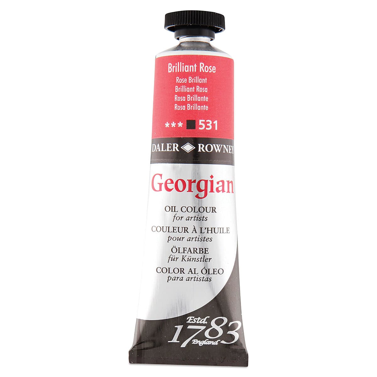Daler-Rowney Georgian Oil Color - Brilliant Rose, 38 ml tube