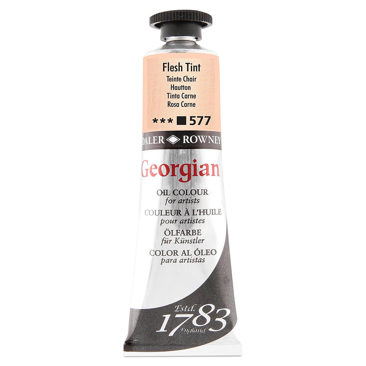 Daler-Rowney Georgian Oil Color - Peach Pink, 38 ml tube