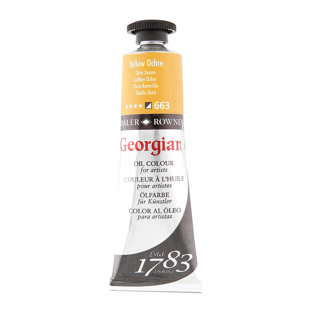 Daler-Rowney Georgian Oil Color - Yellow Ochre, 38 ml tube Daler-Rowney Georgian Oil Color - Yellow Ochre, 38 ml tube