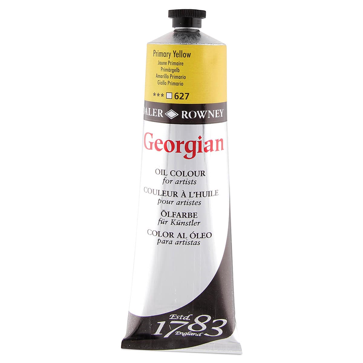 Daler-Rowney Georgian Oil Color - Primary Yellow, 225 ml tube