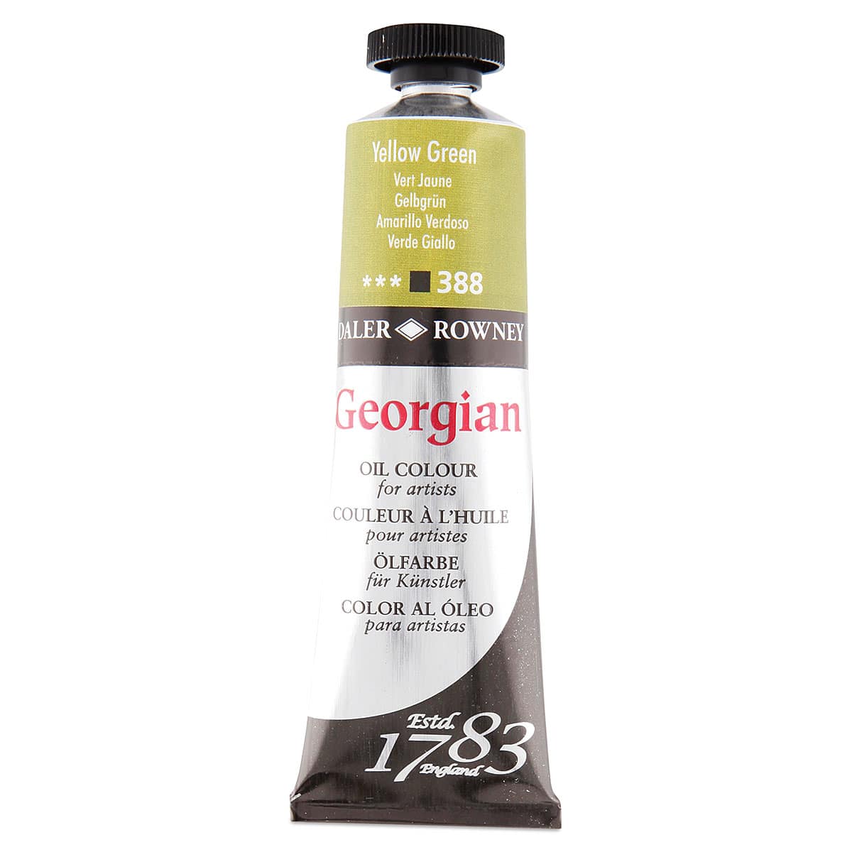 Daler-Rowney Georgian Oil Color - Yellow Green, 38 ml tube Daler-Rowney Georgian Oil Color - Yellow Green, 38 ml tube