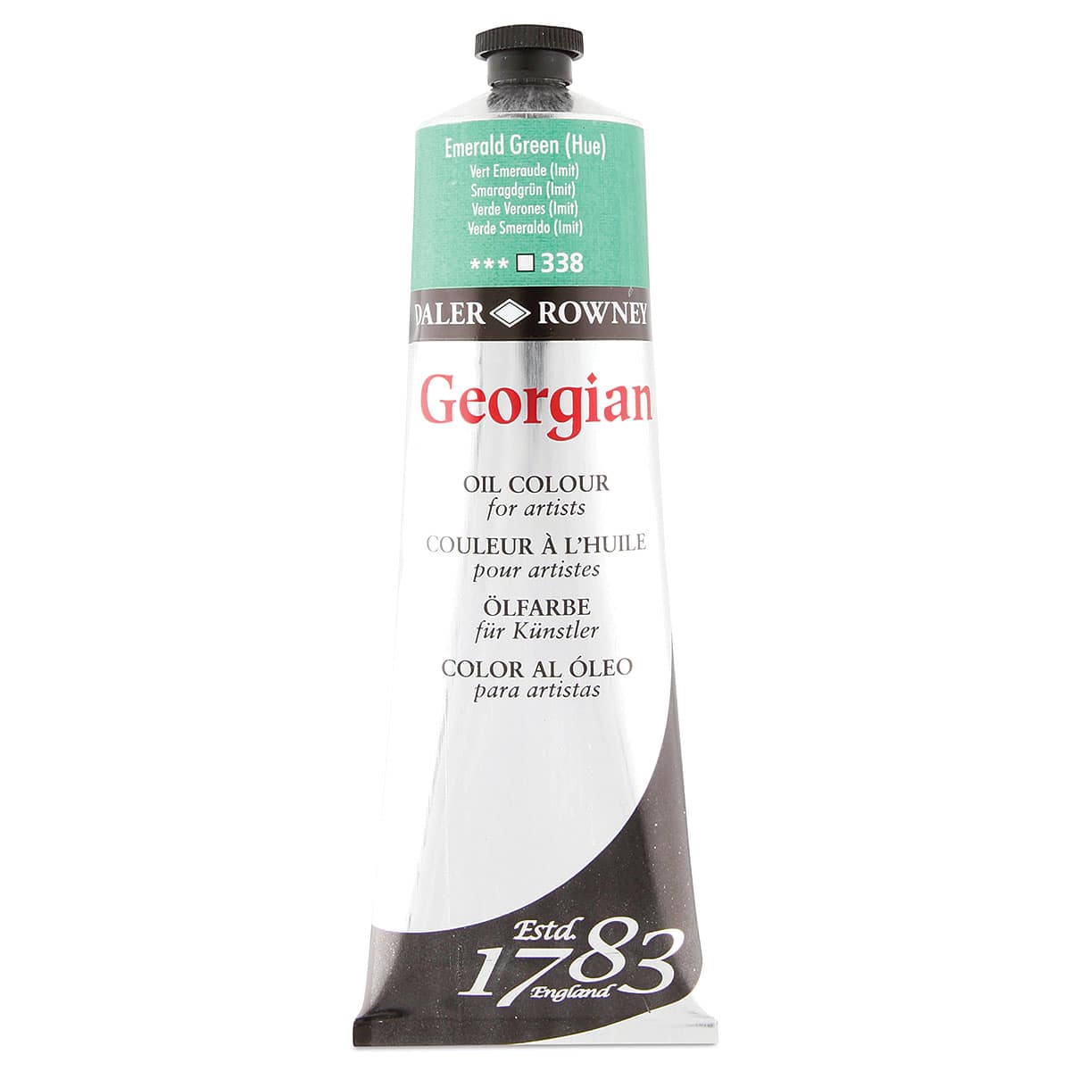 Daler-Rowney Georgian Oil Color - Emerald Green Hue, 225 ml tube