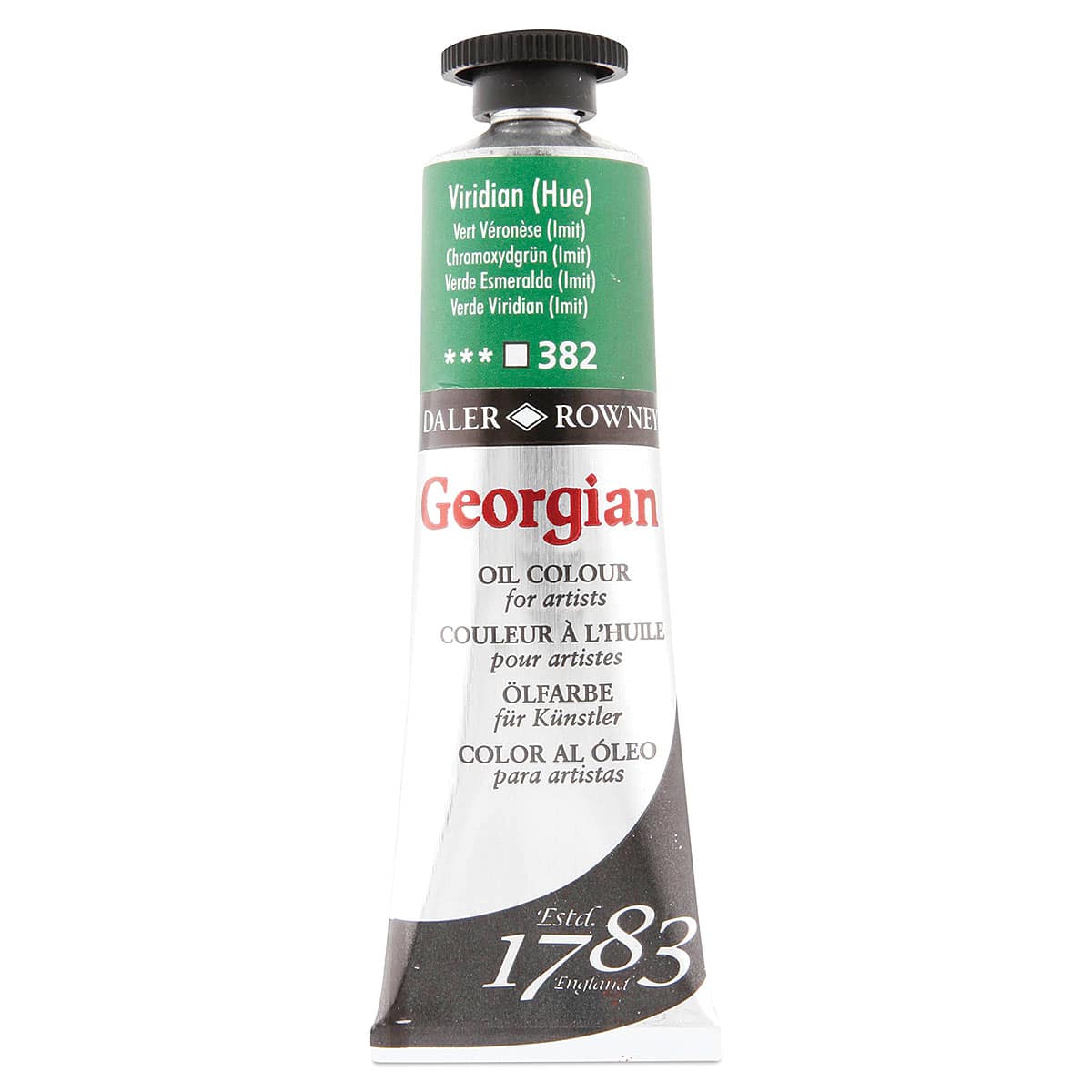 Daler-Rowney Georgian Oil Color - Viridian Hue, 38 ml tube Daler-Rowney Georgian Oil Color - Viridian Hue, 38 ml tube