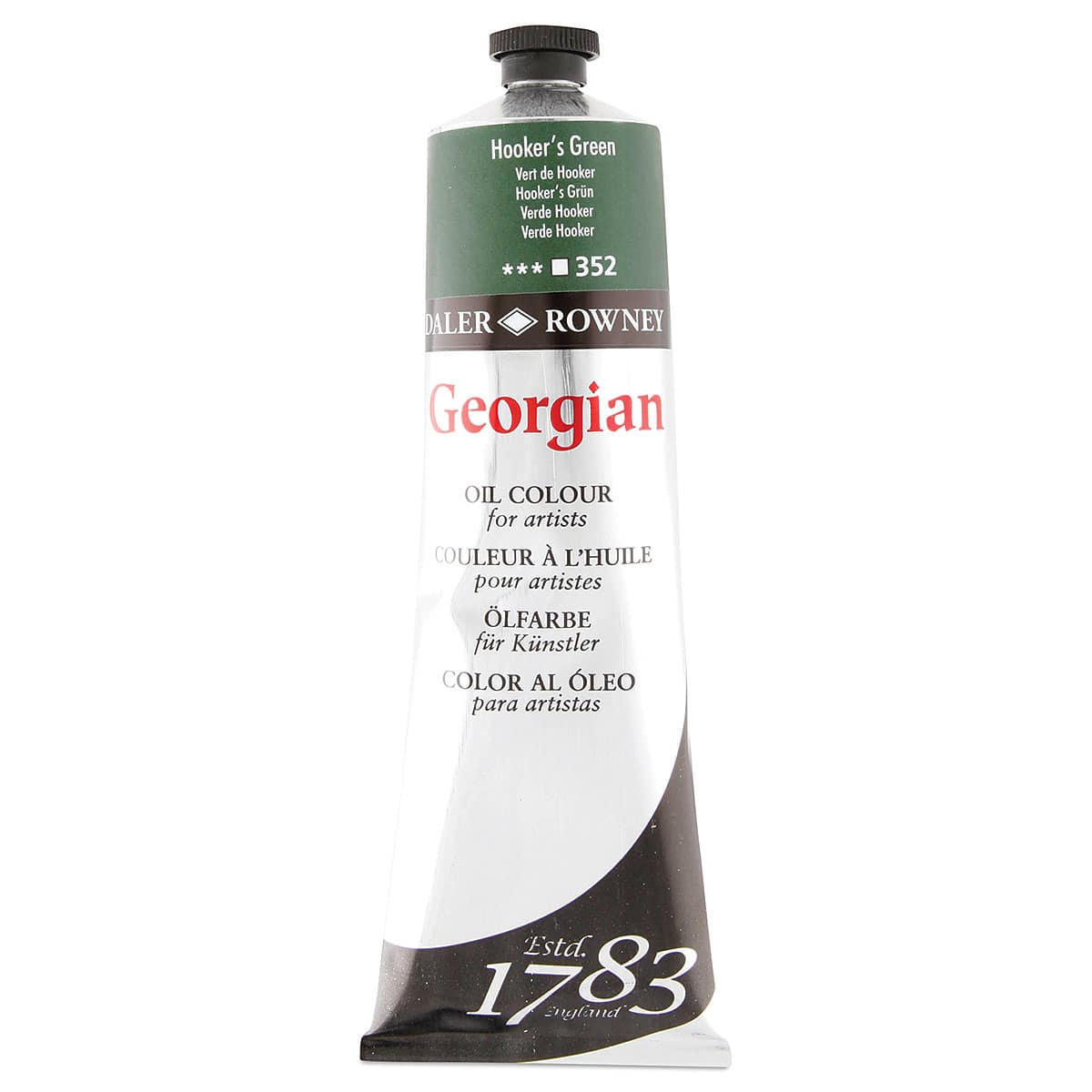 Daler-Rowney Georgian Oil Color - Hooker's Green, 225 ml tube Daler-Rowney Georgian Oil Color - Hooker's Green, 225 ml tube