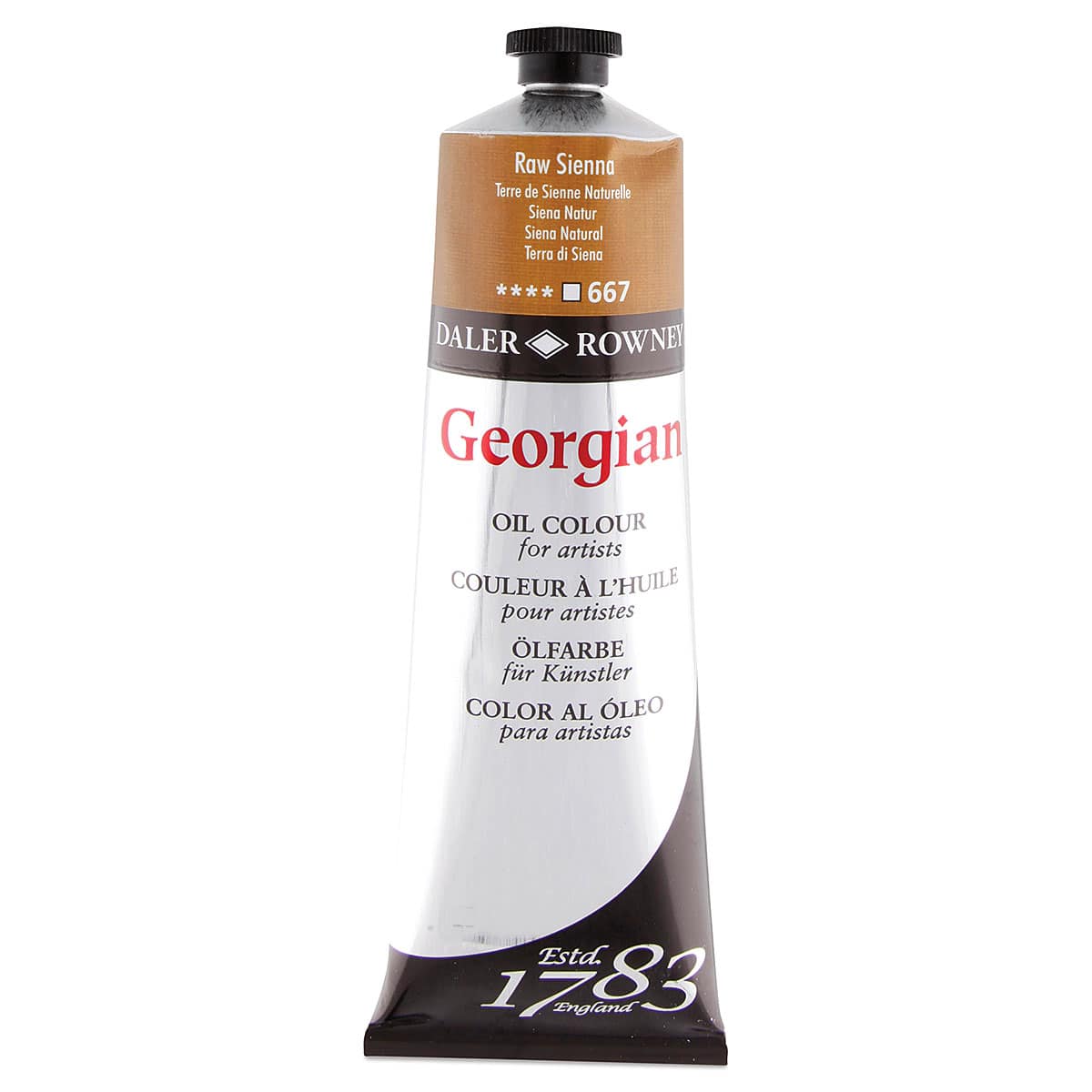 Daler-Rowney Georgian Oil Color - Raw Sienna, 225 ml tube