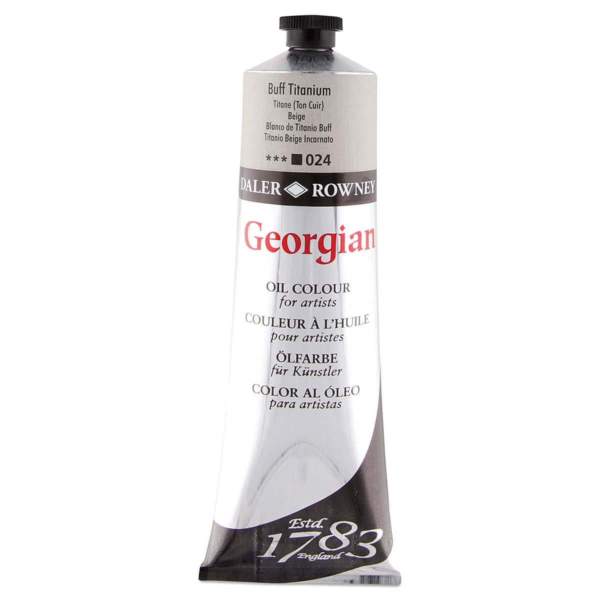 Daler-Rowney Georgian Oil Color - Buff Titanium, 225 ml tube