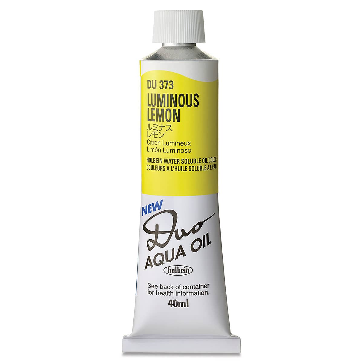 Holbein Duo Aqua Water Soluble Oils - Luminous Lemon, 40 ml tube Holbein Duo Aqua Water Soluble Oils - Luminous Lemon, 40 ml tube