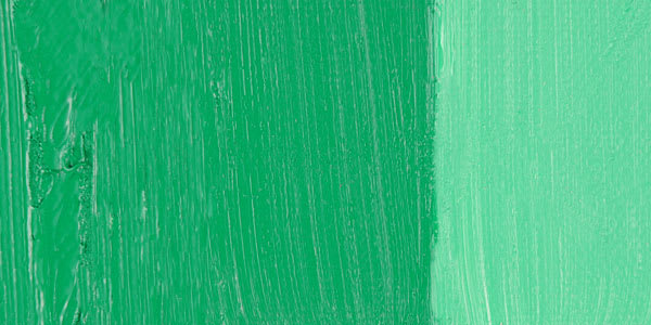 Holbein Duo Aqua Water Soluble Oil Paint - Emerald Green Nova swatch