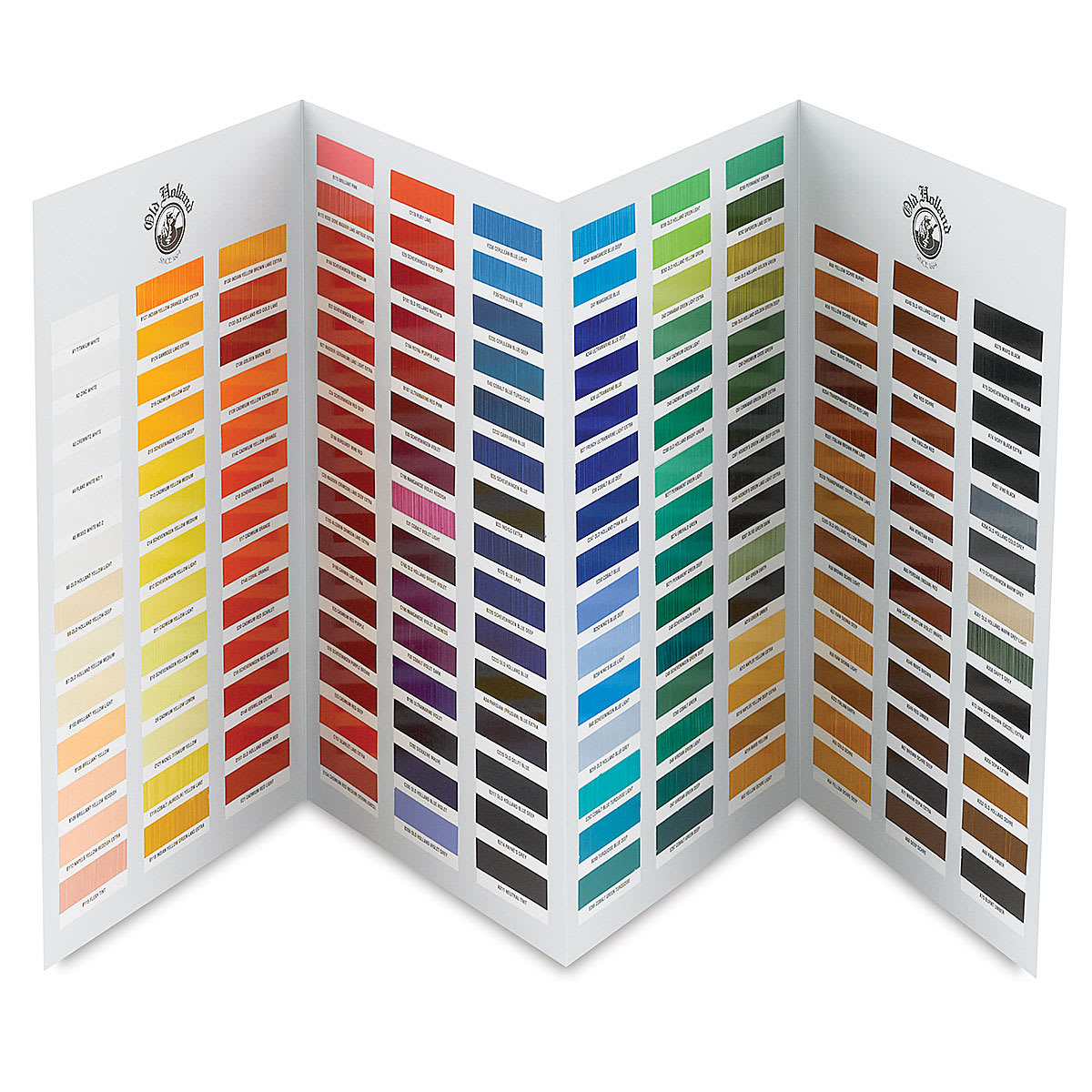 Old Holland Handmade Color Chart, open