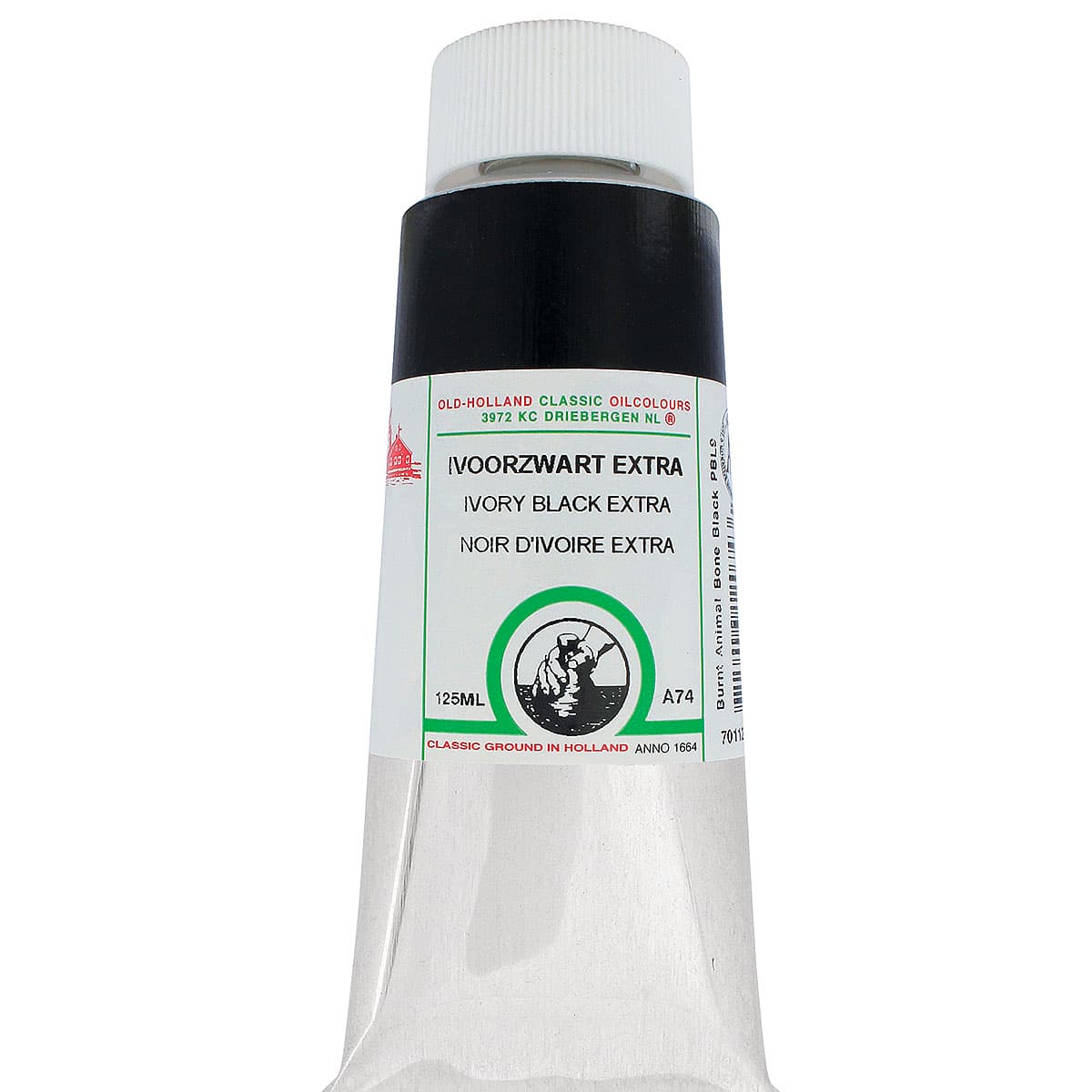 Old Holland Classic Oil Colors - Ivory Black Extra, 125 ml tube
