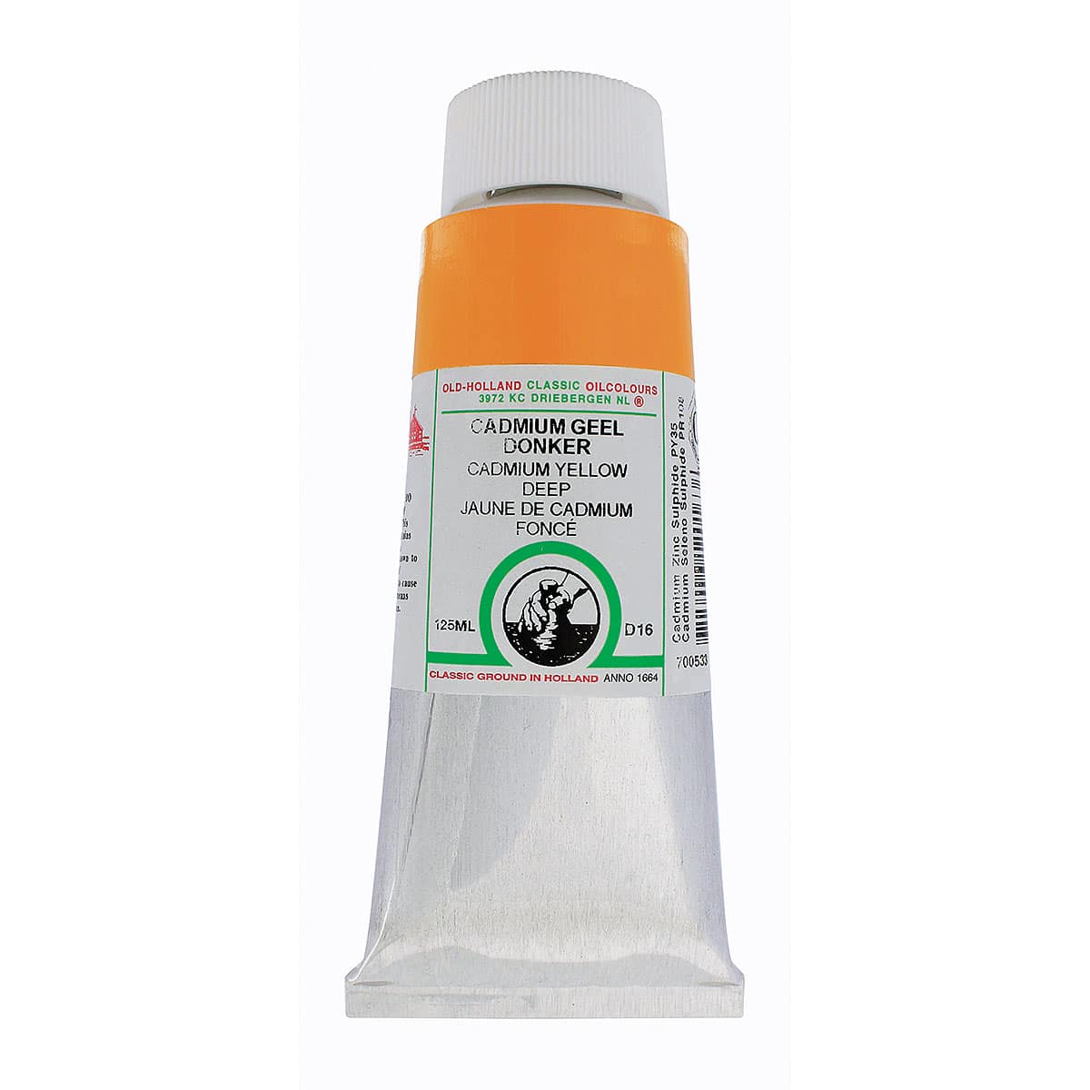 Old Holland Classic Oil Color - Cadmium Yellow Deep, 125 ml tube