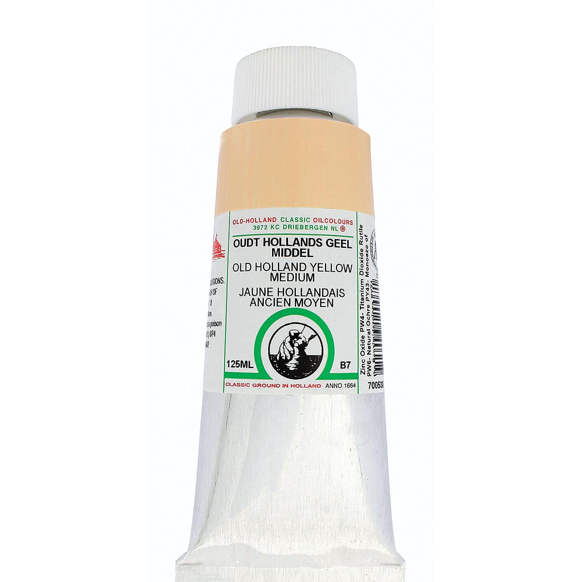 Old Holland Classic Oil Color - Old Holland Yellow Medium, 125 ml tube