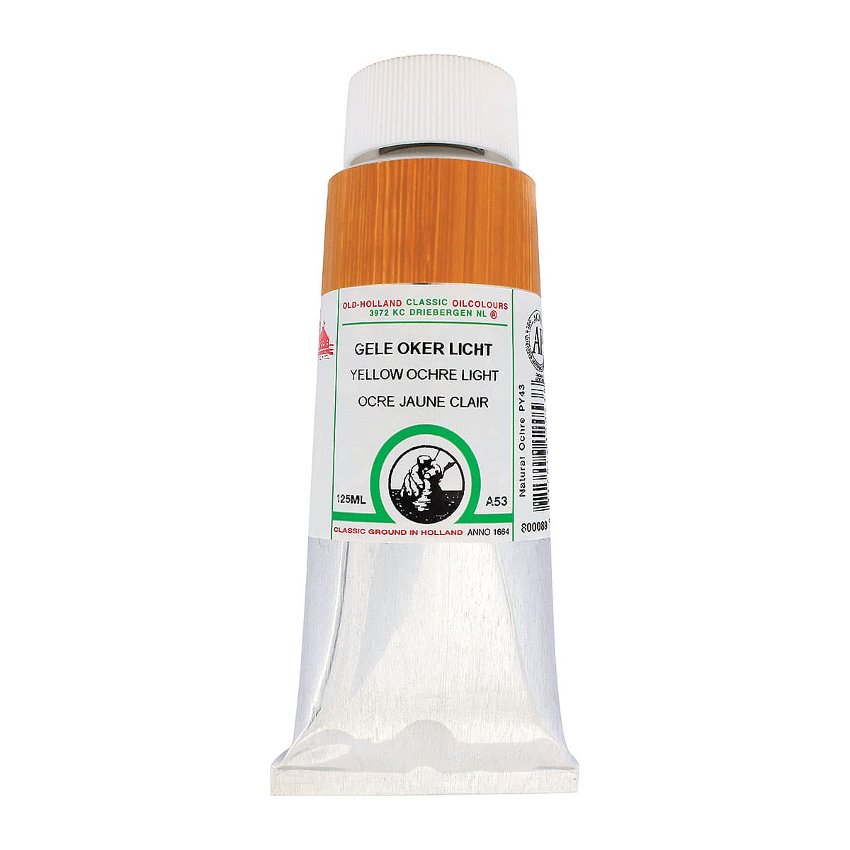 Old Holland Classic Oil Color - Yellow Ochre Light, 125 ml tube