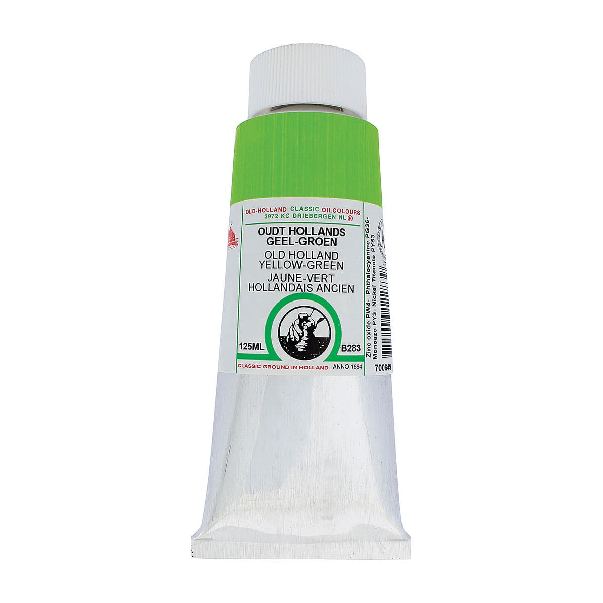 Old Holland Classic Oil Color - Old Holland Yellow Green, 125 ml tube