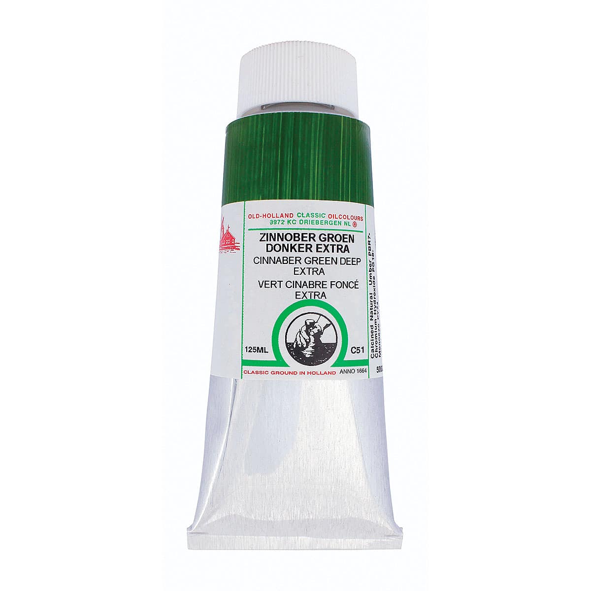 Old Holland Classic Oil Color - Cinnabar Green Deep Extra, 125 ml tube
