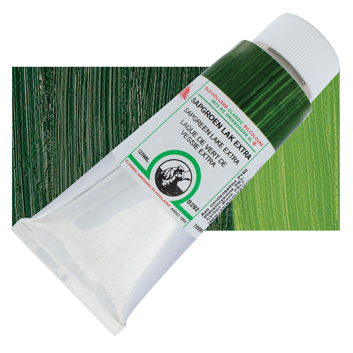 Old Holland Classic Oil Color - Sap Green Lake Extra, 125 ml tube and swatch