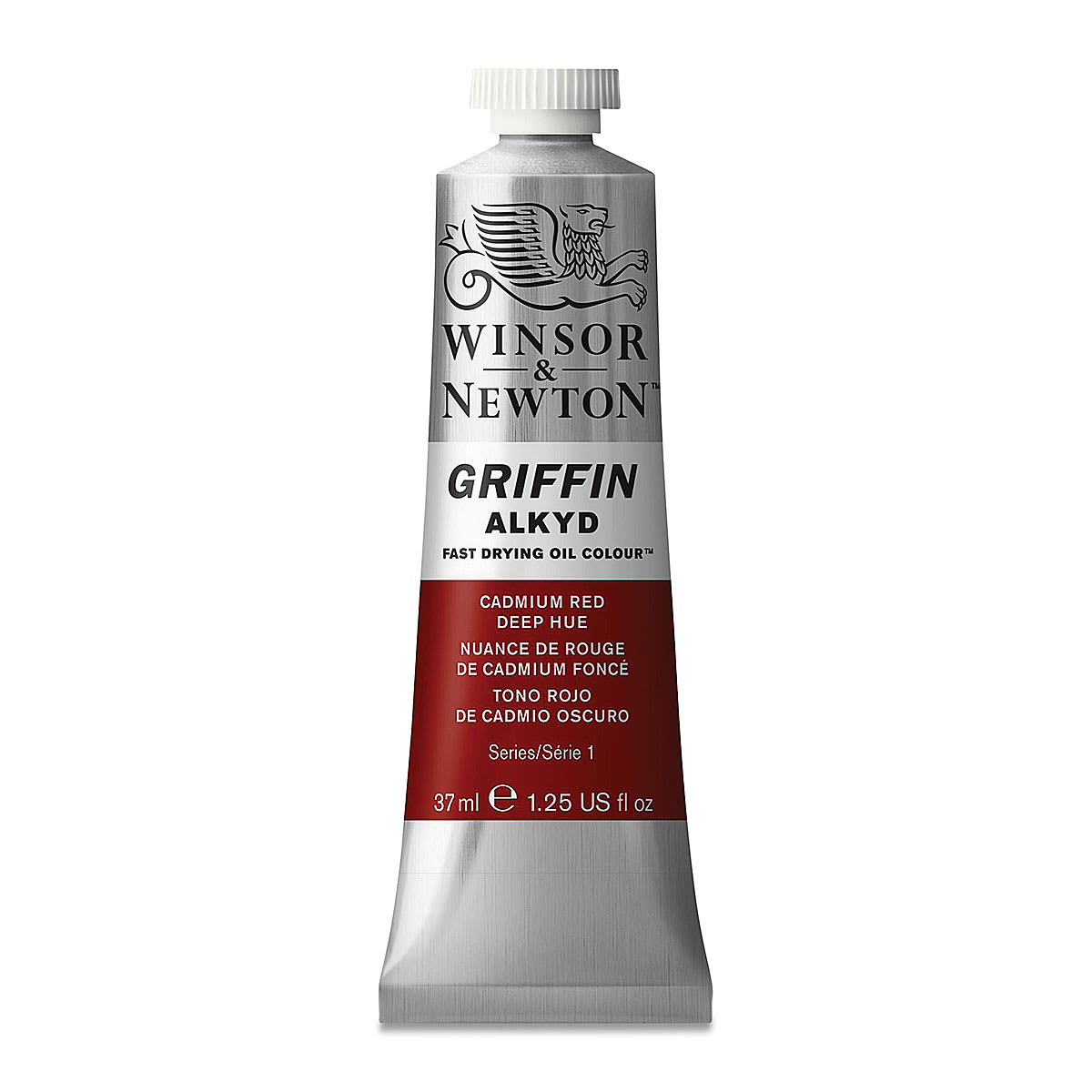 Winsor & Newton Griffin Alkyds - Cadmium Red Deep Hue, 37 ml tube