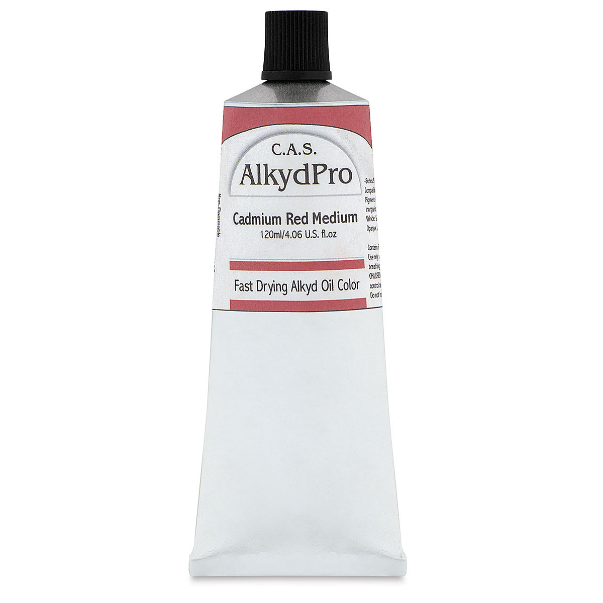 CAS AlkydPro Fast-Drying Alkyd Oil Color - Cadmium Red Medium, 120 ml tube