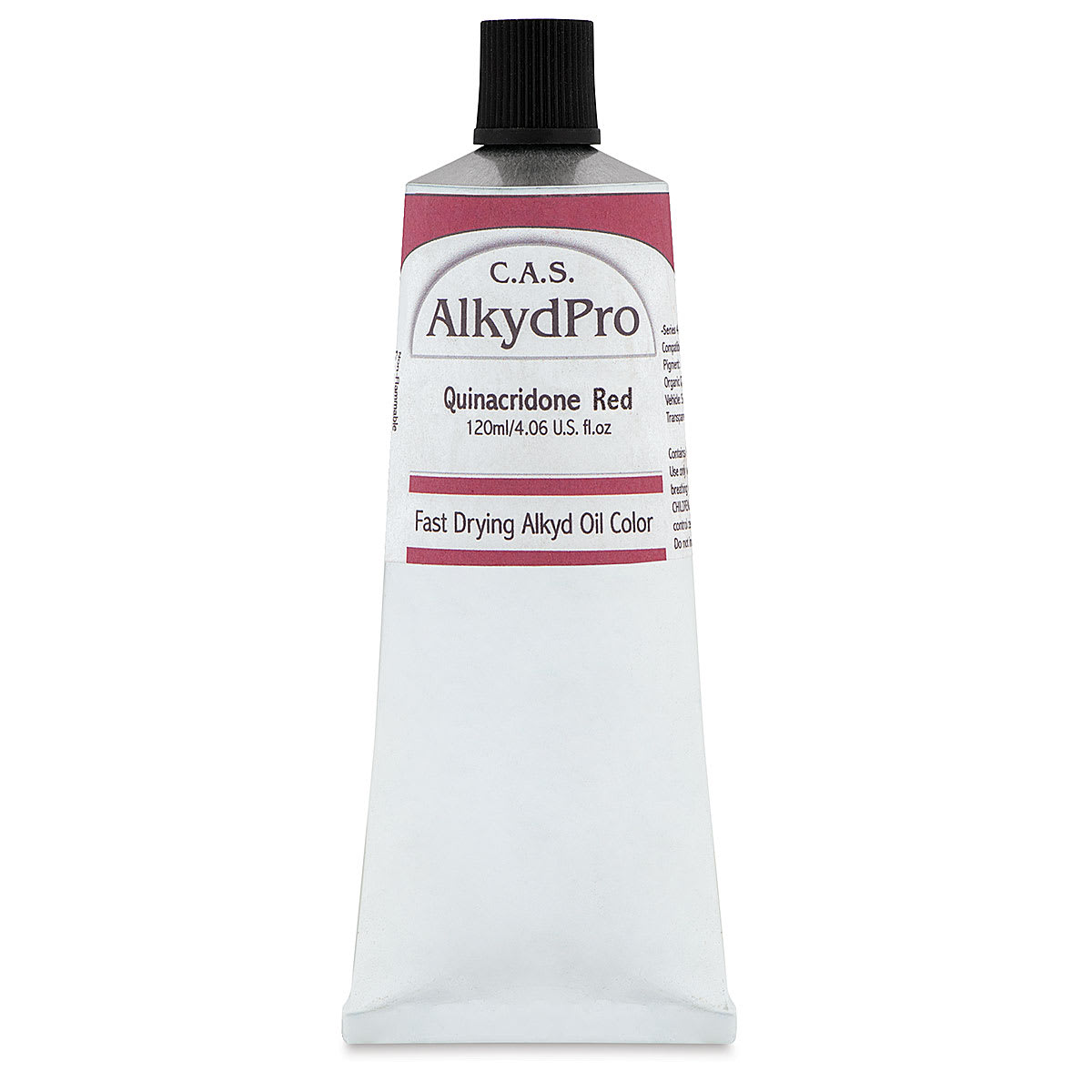 CAS AlkydPro Fast-Drying Alkyd Oil Color - Quinacridone Red, 120 ml tube
